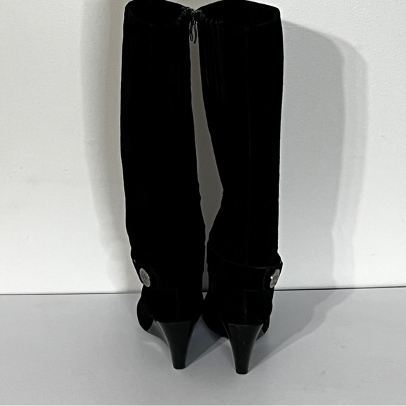 BCBG Generation Black Suede Boots - Picture 4 of 6